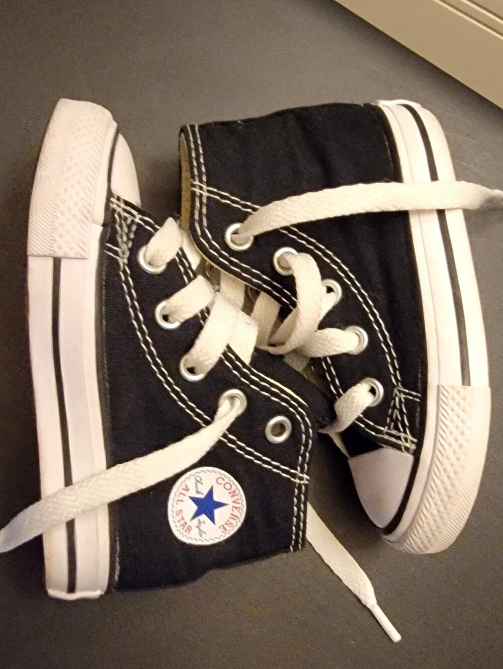 Converse Chuck Taylor All Star High (TD) 7J231 Size 5C Black/White